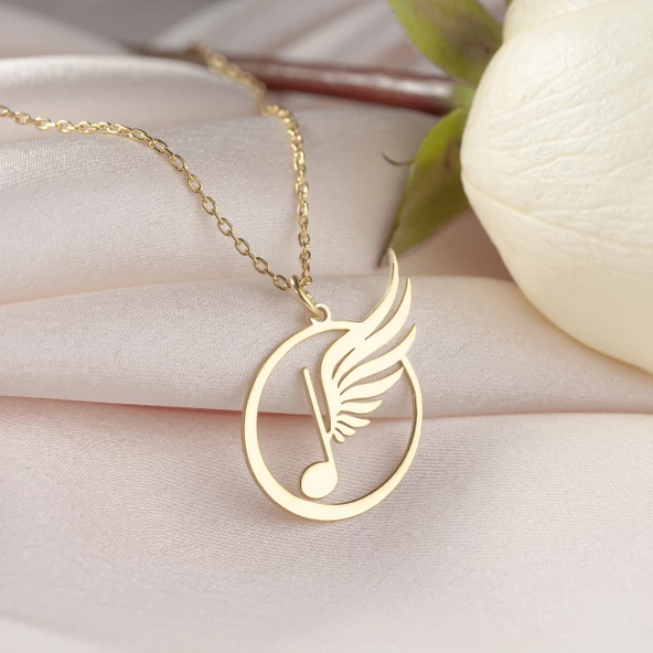 925 Ayar Gümüş Mikrofon Plaka Kolye - Resim 6