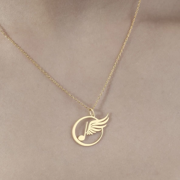 925 Ayar Gümüş Mikrofon Plaka Kolye - Resim 3