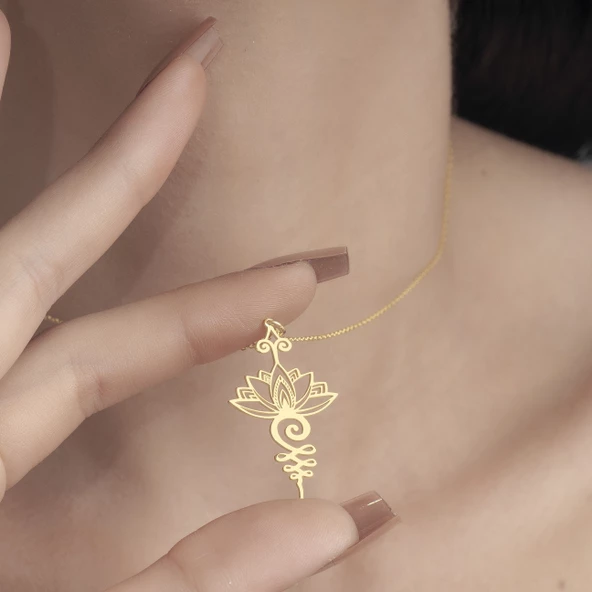 925 Ayar Gümüş Nefes Meditasyon Kolye - Resim 7