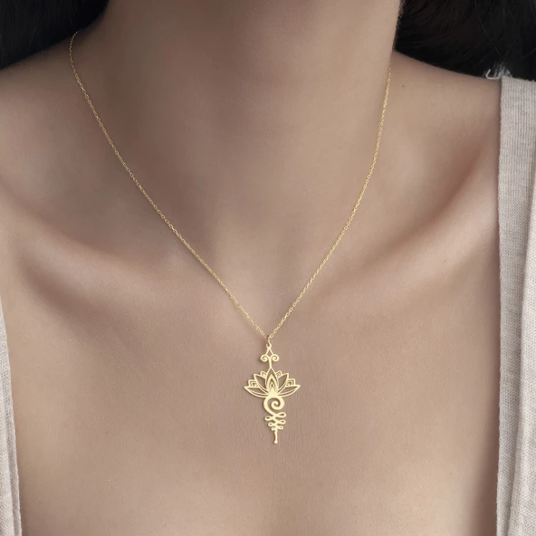 925 Ayar Gümüş Nefes Meditasyon Kolye ürün görseli 1