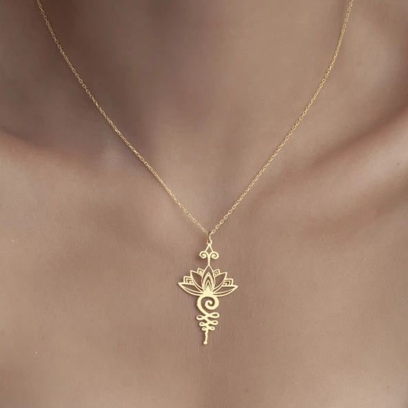 925 Ayar Gümüş Nefes Meditasyon Kolye - Resim 6