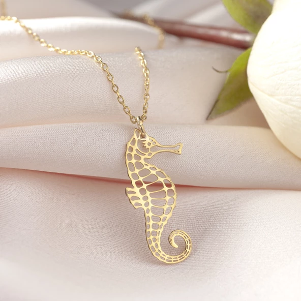 925 Ayar Gümüş Denizatı Kolye - Resim 11