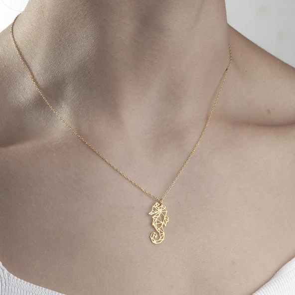 925 Ayar Gümüş Denizatı Kolye ürün görseli 1