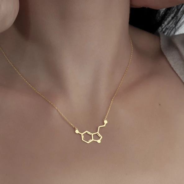 925 Ayar Gümüş Serotonin Kolye - Resim 10