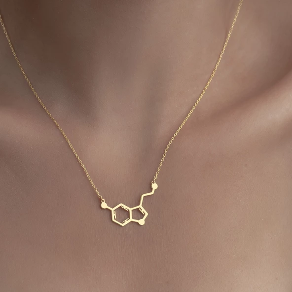 925 Ayar Gümüş Serotonin Kolye - Resim 4