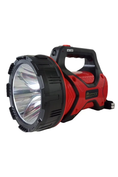 Ulatra güçlü uzun mesafeli 18 saat çalışma 10w ledli projektör el feneri - 4