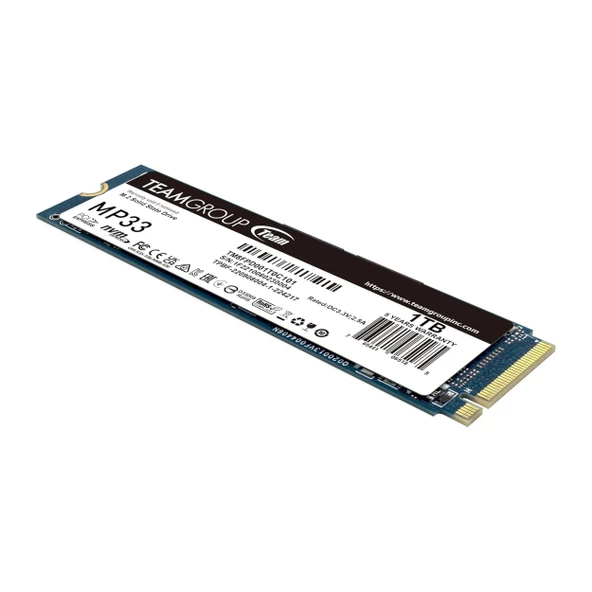 Team MP33 Pro TM8FPD001T0C101 1TB (2100/1700MB/s) M.2 2280 PCIe 3.0 NVMe SSD - 2