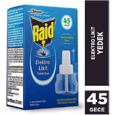 Raid Elektro Likit Yedek 45 Gece