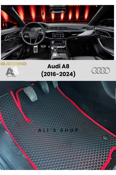 Guerrino Audi-a8 Için 2016-2024 Arası Araca Özel Yeni Nesil Eva Mat Oto Paspas Havuzlu Araba Paspası ürün görseli