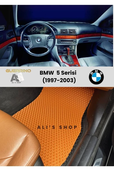 Guerrino Bmw-5 Serisi Için 1997-2003 Arası Araca Özel Yeni Nesil Eva Mat Oto Paspas Havuzlu Araba Paspası ürün görseli