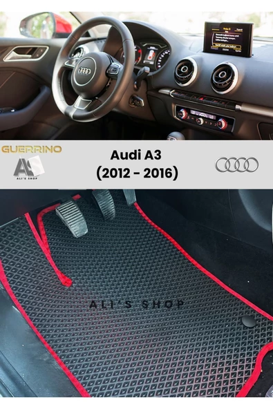 Guerrino Audi-a3 Için 2012-2016 Arası Araca Özel Yeni Nesil Eva Mat Oto Paspas Havuzlu Araba Paspası ürün görseli
