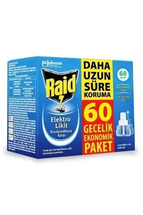 Raid Elektro Likit 2 Yedek 60 Gece