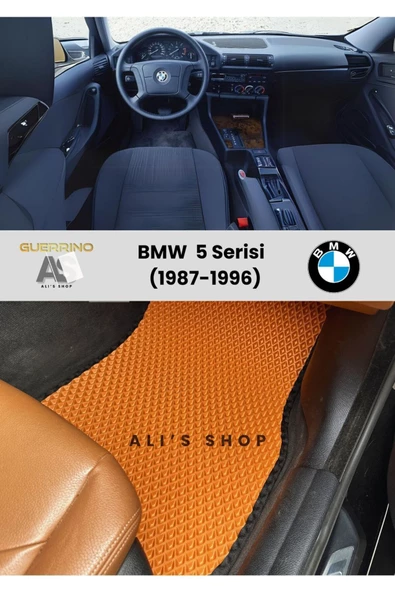 Guerrino Bmw-5 Serisi Için 1987-1996 Arası Araca Özel Yeni Nesil Eva Mat Oto Paspas Havuzlu Araba Paspası - 1