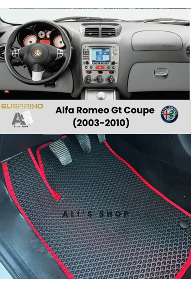 Guerrino ALFA ROMEO-GT COUPE İÇİN 2003-2010 ARASI ARACA ÖZEL YENİ NESİL EVA MAT OTO PASPAS HAVUZLU PASPAS ürün görseli