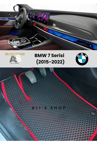Guerrino BMW-7 SERİSİ İÇİN 2015-2022 ARASI ARACA ÖZEL YENİ NESİL EVA MAT OTO PASPAS HAVUZLU EVA ARABA PASPASI - 1