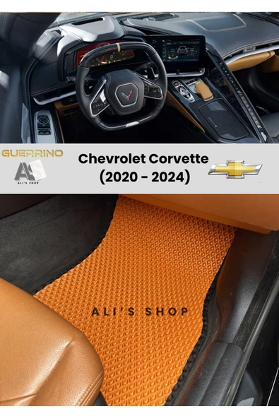 Guerrino CHEVROLET-CORVETTE İÇİN 2020-2024 ARASI ARACA ÖZEL YENİ NESİL EVA MAT OTO PASPAS HAVUZLU EVA PASPAS ürün görseli