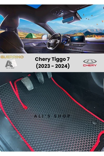 Guerrino CHERY-TİGGO 7 İÇİN 2023-2024 ARASI ARACA ÖZEL YENİ NESİL EVA MAT OTO PASPAS HAVUZLU ARABA PASPASI ürün görseli