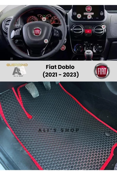 Guerrino Fiat-doblo Için 2021-2023 Arası Araca Özel Yeni Nesil Eva Mat Oto Paspas Havuzlu Eva Araba Paspası ürün görseli