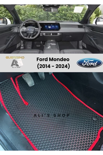 Guerrino FORD MONDEO 2014-2024 ARASI ARACA ÖZEL YENİ NESİL EVA MAT OTO PASPAS HAVUZLU EVA ARABA PASPASI ürün görseli