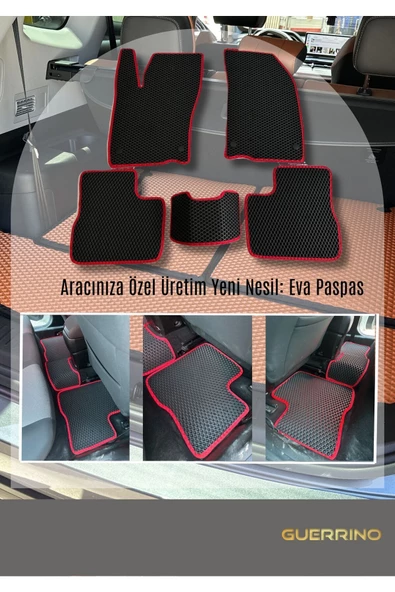 Guerrino BMW-X1 İÇİN 2009-2021 ARASI ARACA ÖZEL YENİ NESİL EVA MAT OTO PASPAS HAVUZLU EVA ARABA PASPASI - Resim 3