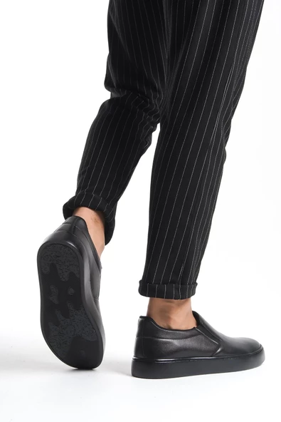 Erkek Loafer Yanı Lastikli Günlük Rahat Taban Ayakkabı - 3