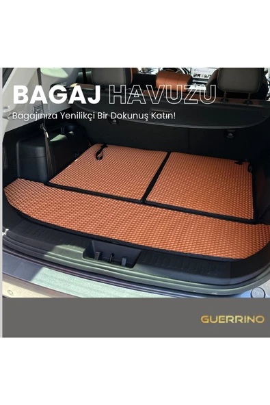 Guerrino RENAULT CLİO 4-2012-2019 ARASI ARACA ÖZEL YENİ NESİL EVA MAT OTO BAGAJ HAVUZU ürün görseli