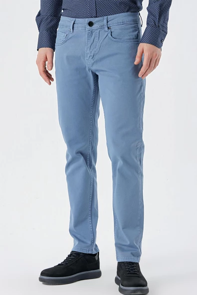 Turkuaz Pamuklu 5 Cep Casual Slim Fit 5 Cep Pantolon 1003235317