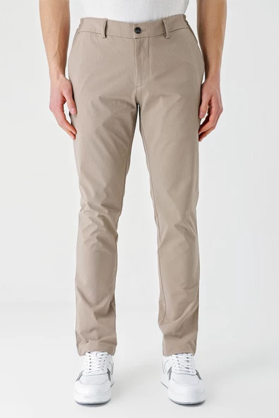 Bej Pamuklu Yandan Cepli Casual Slim Fit Jogger Pantolon 1003240206 ürün görseli
