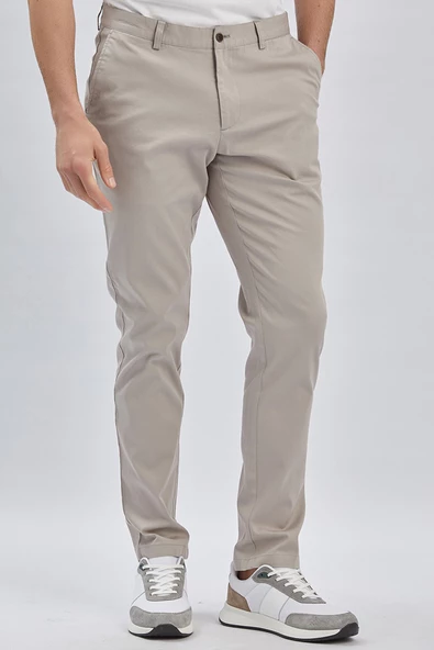 Toprak Pamuklu Yandan Cepli Casual Comfort Fit Chino Pantolon 1003240160