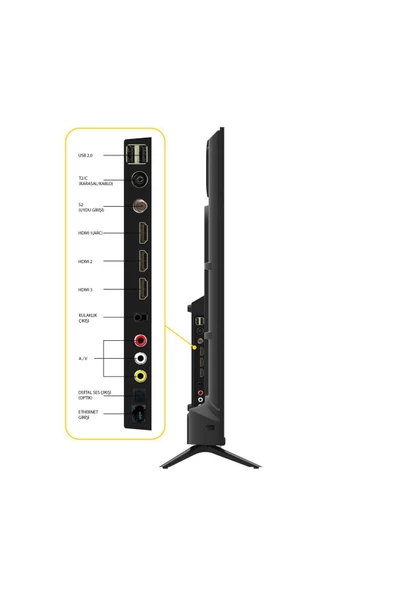 Strong ML50EW8000F 50’’ 127cm Ekran 4K Ultra HD Whale OS Smart TV - Dahili Uydu Alıcılı Ultra Ince Çerçev - 4