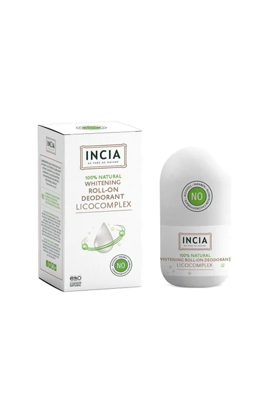 INCIA Whitening Beyazlatıcı Doğal Roll On Deodorant 50 ml