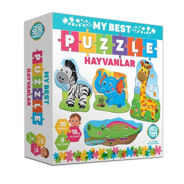 AteşTech  Baby Puzzle Hayvanlar 18 Ay+ - 3