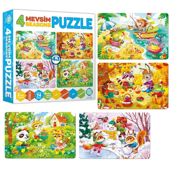 AteşTech  Baby Puzzle 4 Mevsim 18 Ay+ - 3