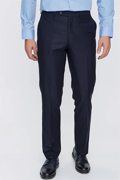 Lacivert Yandan Cepli Basic Comfort Fit Pantolon 1003220005