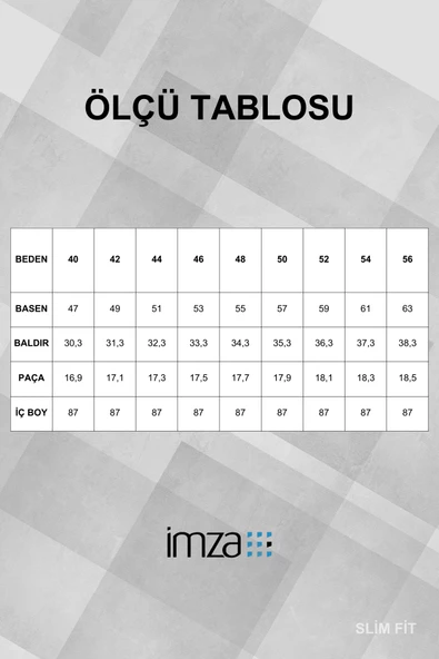 Füme Esnek Yandan Cepli Slim Fit Classic Pantolon 1003240165 - Resim 7