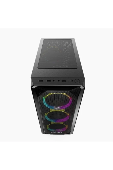 GAMETECH Legend X Pro Mesh 4x120mm Rainbow Fanlı Pro Gaming Oyuncu Kasası - 4
