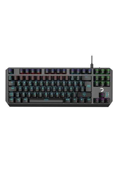 GamePower Overlord Red Kırmızı Switch 88 Tuşlu Compact Türkçe Q Mekanik Oyuncu Klavye