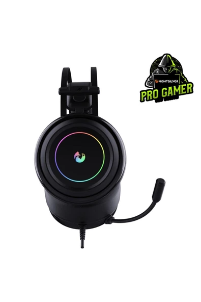 NIGHTSILVER Sage Ultimate Profesyonel 7.1 Rgb Gaming Oyuncu Kulaklığı - 5