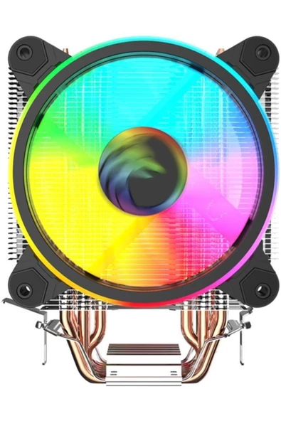 GAMETECH Hd6.2 Pro Cpu Soğutucu 2x12 Cm Rgb Fan intel-Amd-2011 Soket İşlemci Soğutucu Gerçek Bakır - 2