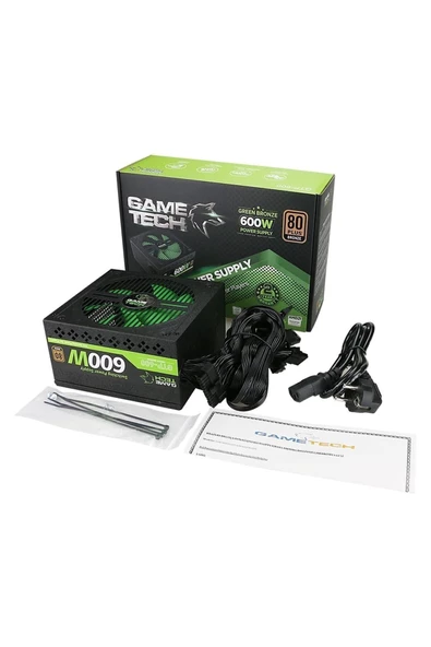 GAMETECH 600watt 80 Plus Bronze 14cm Sessiz Fan Gtp600 Power Supply - 5