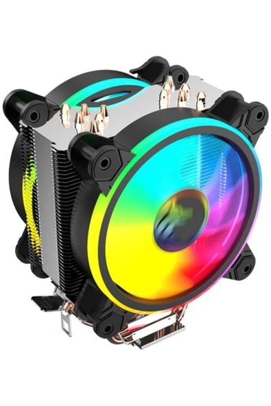 GAMETECH Hd6.2 Pro Cpu Soğutucu 2x12 Cm Rgb Fan intel-Amd-2011 Soket İşlemci Soğutucu Gerçek Bakır - 3