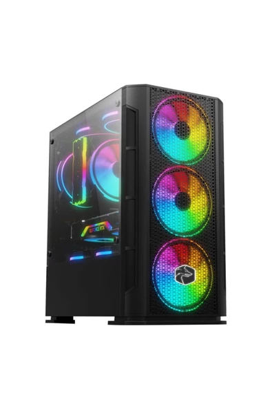 Archon GAMETECH XCOOLER 500W 80+ BRONZE 4X120mm FANLI M.ATX GAMING OYUNCU BİLGİSAYAR KASASI - 3