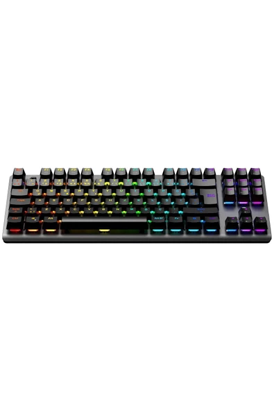 GamePower Eva 7 60M 2.4Ghz, Bluetooth Red Switch Türkçe Q 88 Tuş Mekanik RGB Gaming Klavye - 3 Yıl Garantili - 4