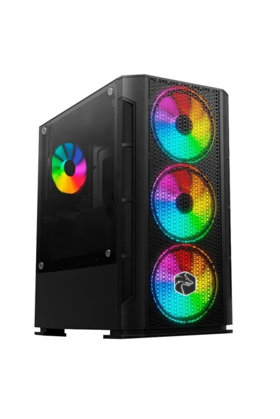 GAMETECH XCOLER MESH RAİNBOW 4X120mm FANLI M.ATX GAMING OYUNCU BİLGİSAYAR KASASI