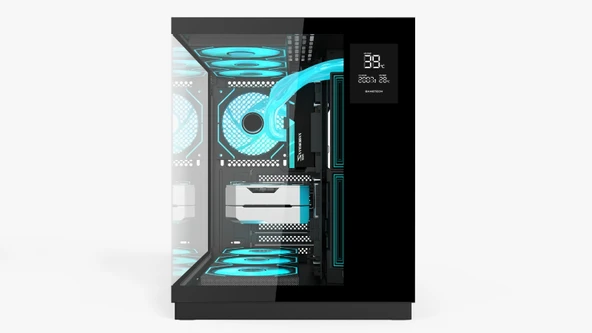 GAMETECH  Grand 7 Adet A-rgb Fanlı Isı Dereceli Akvaryum Oyuncu Kasası - 2