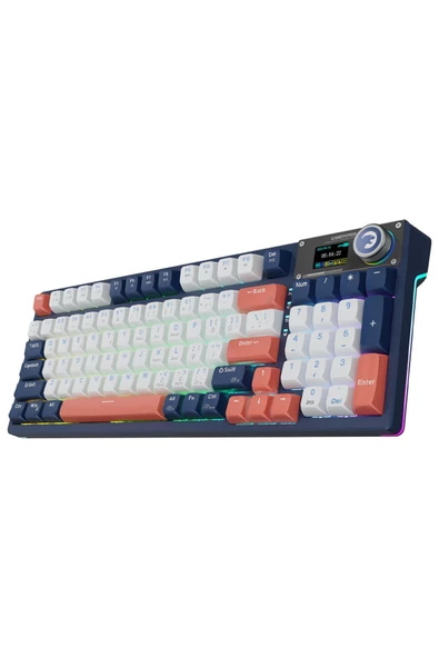 GamePower Gasket Elite RGB Wireless/Bluetooth/Kablolu Mekanik Red Switch Gasket Gaming Klavye - 8