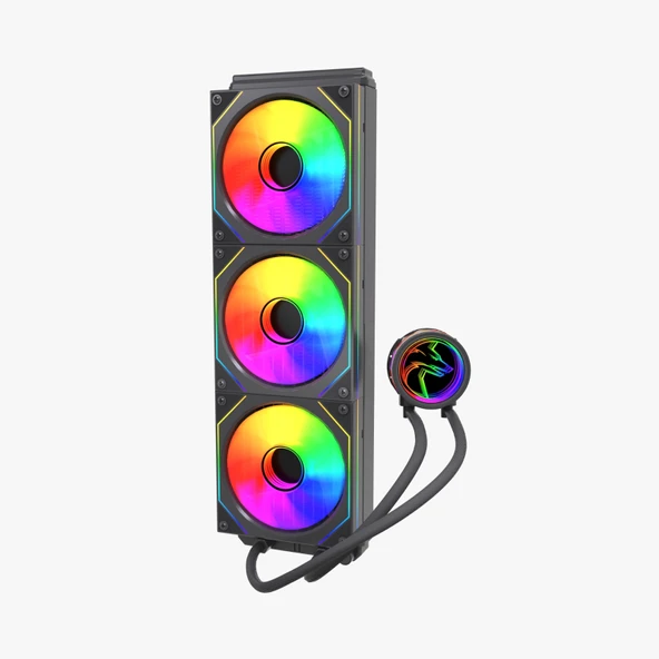 Archon HYDRA 360mm A-RGB Fanlı Cpu Soğutucu Sıvı Soğutma Sistemi İşlemci Fanı Siyah - 3