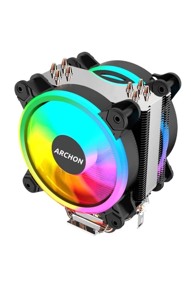 Archon FREEZER X99 2 Fanlı 4 Bakır Borulu INTEL/AMD Kule Tipi İşlemci Fanı Cpu Soğutucu