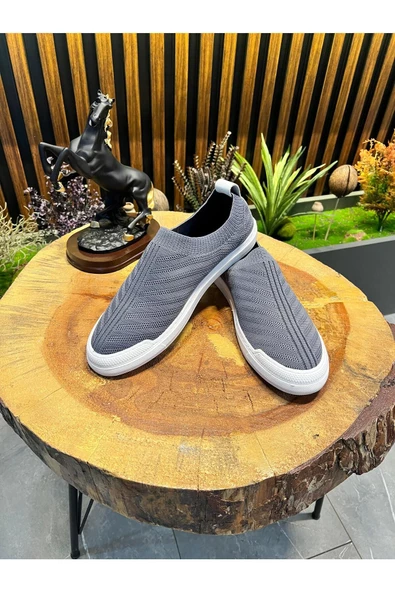 4224 FÜME TRİKO ERKEK SNEAKERS