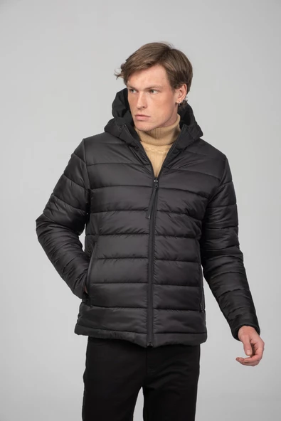 Erkek Çift Taraflı Giyilebilir Yağmur Ve Rüzgar Geçirmez Kalın Klasik Kışlık Mont - 7